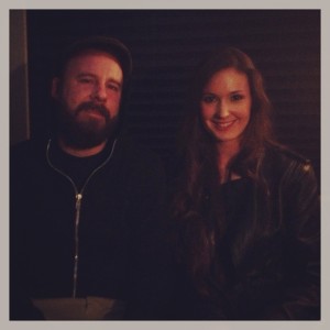Kelsey with Anders from In Flames